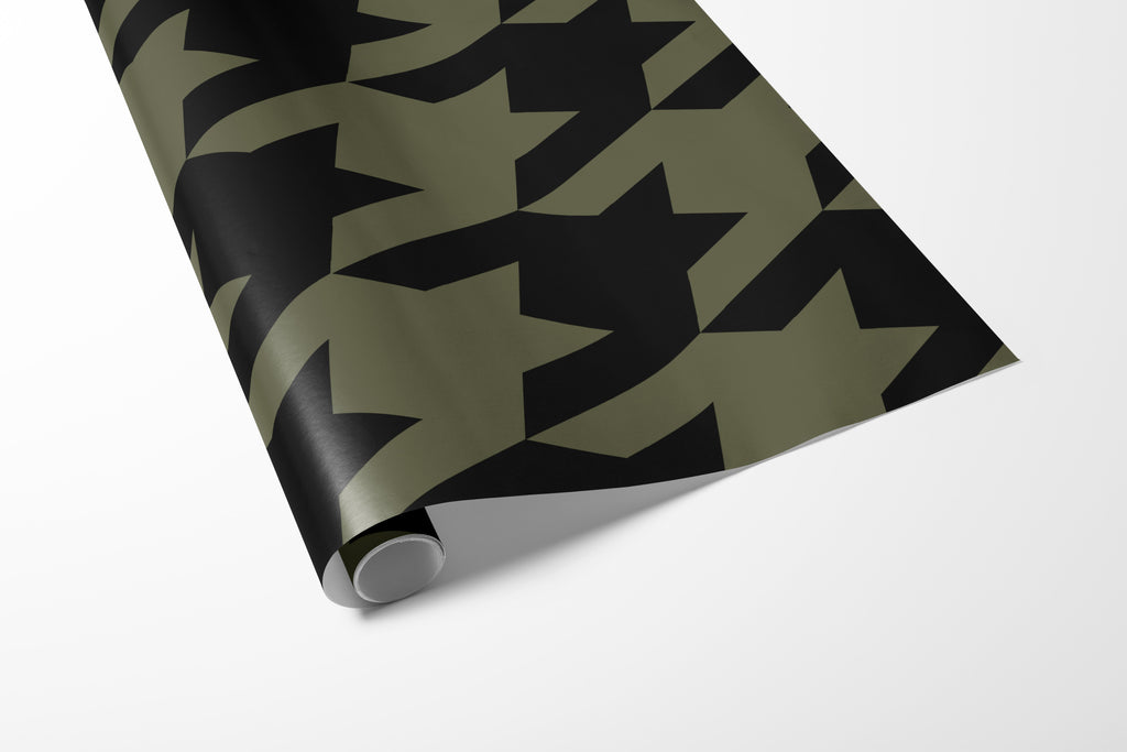 Olive Houndstooth